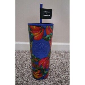 NEW! Starbucks x FARM Rio 2025 Banana Mix Cold Cup Tumbler, 24 oz Venti